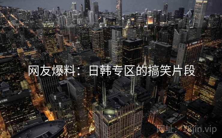 网友爆料：日韩专区的搞笑片段