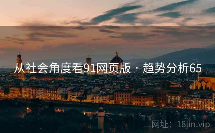 从社会角度看91网页版 · 趋势分析65