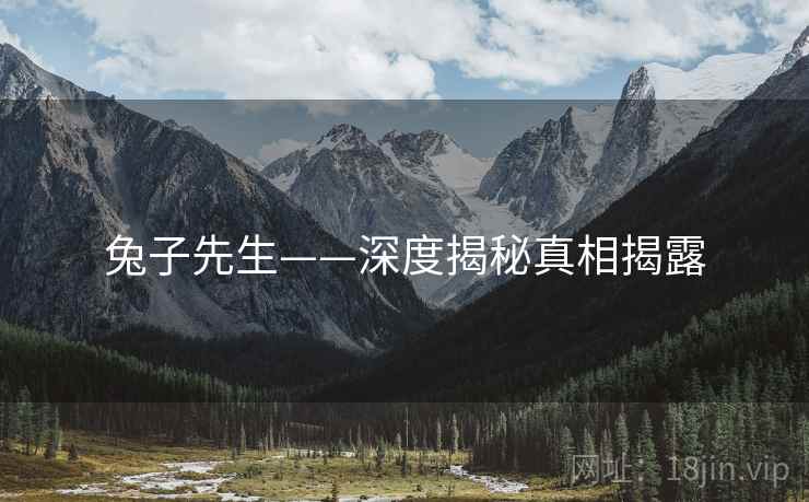 兔子先生——深度揭秘真相揭露 兔子先生——深度揭秘真相揭露